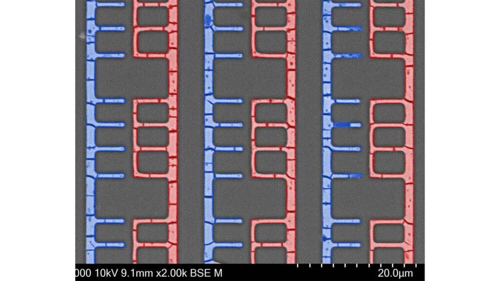 Het D-Met-procédé om opto-elektronische componenten te maken